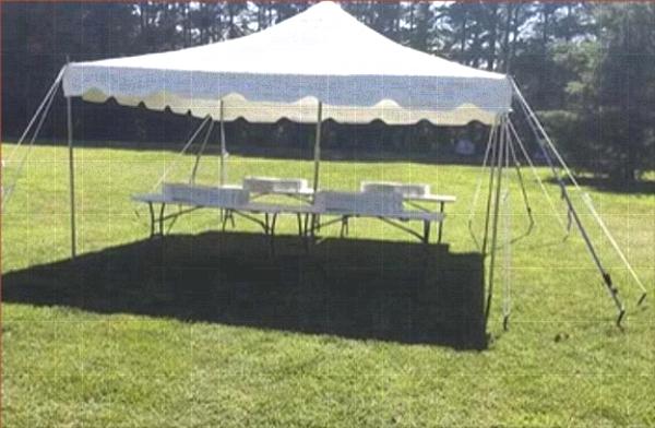 15' x 15' pole tent